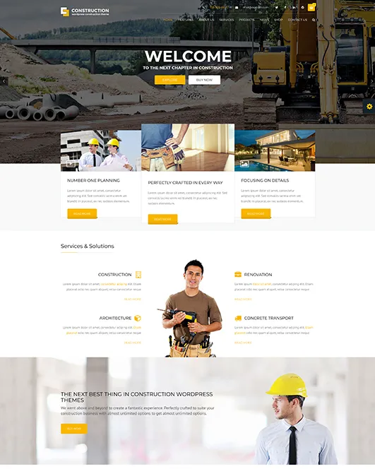 Construction Company Demo